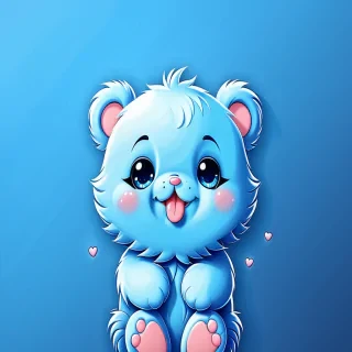 blue cute wallpaper for iphone