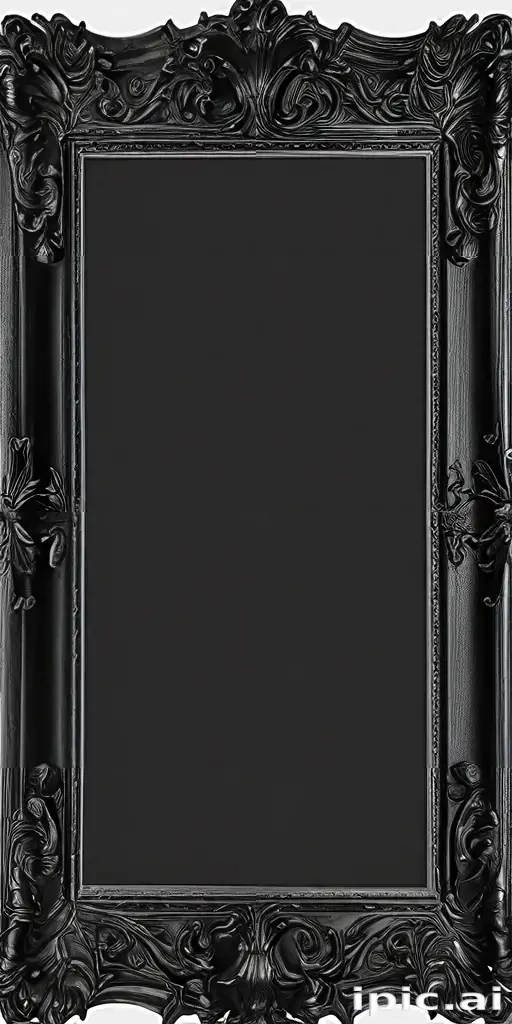 black picture frame png
