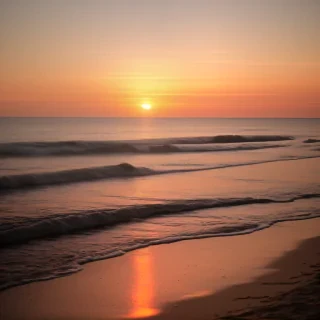 sunset at a beach