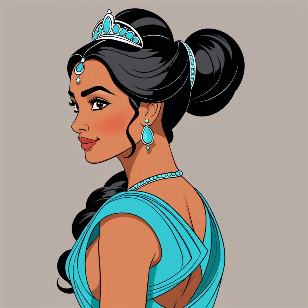 Disney princess Jasmine accessories headband aladdin jasmine hairstyle wig  lamp kids cosplay costume | Lazada PH