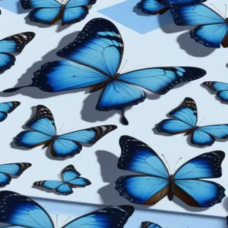 blue butterfly aesthetic