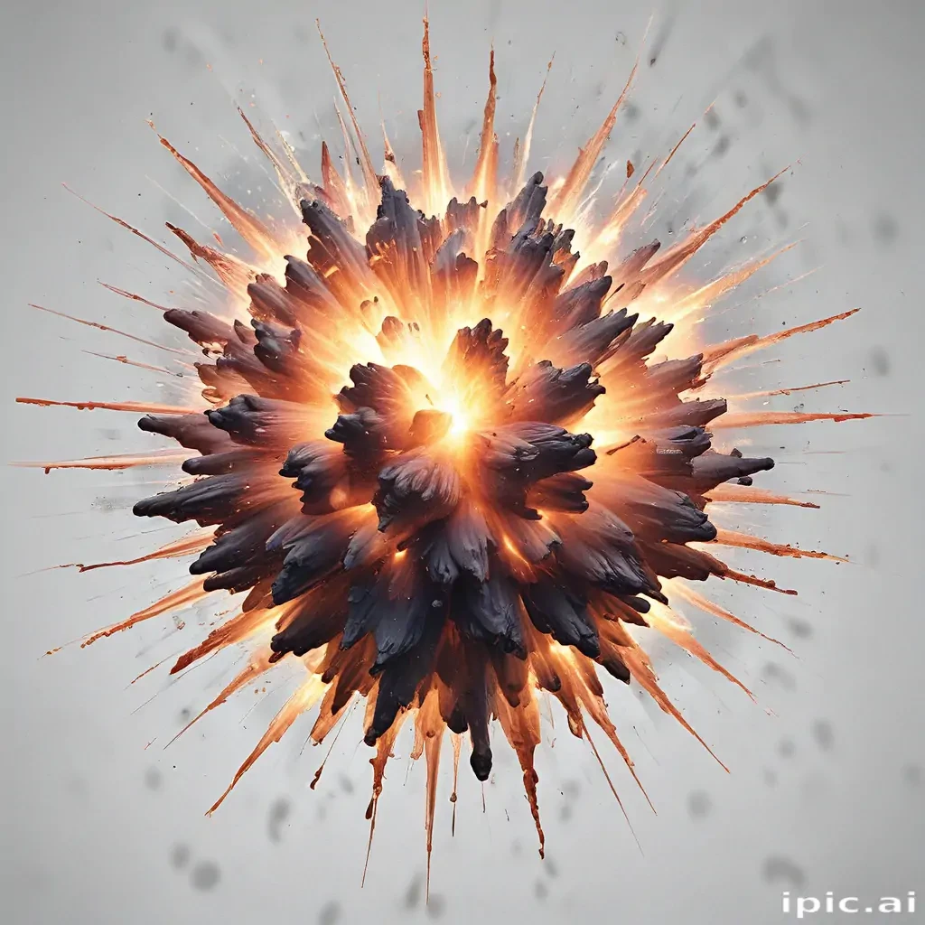 transparent explosion