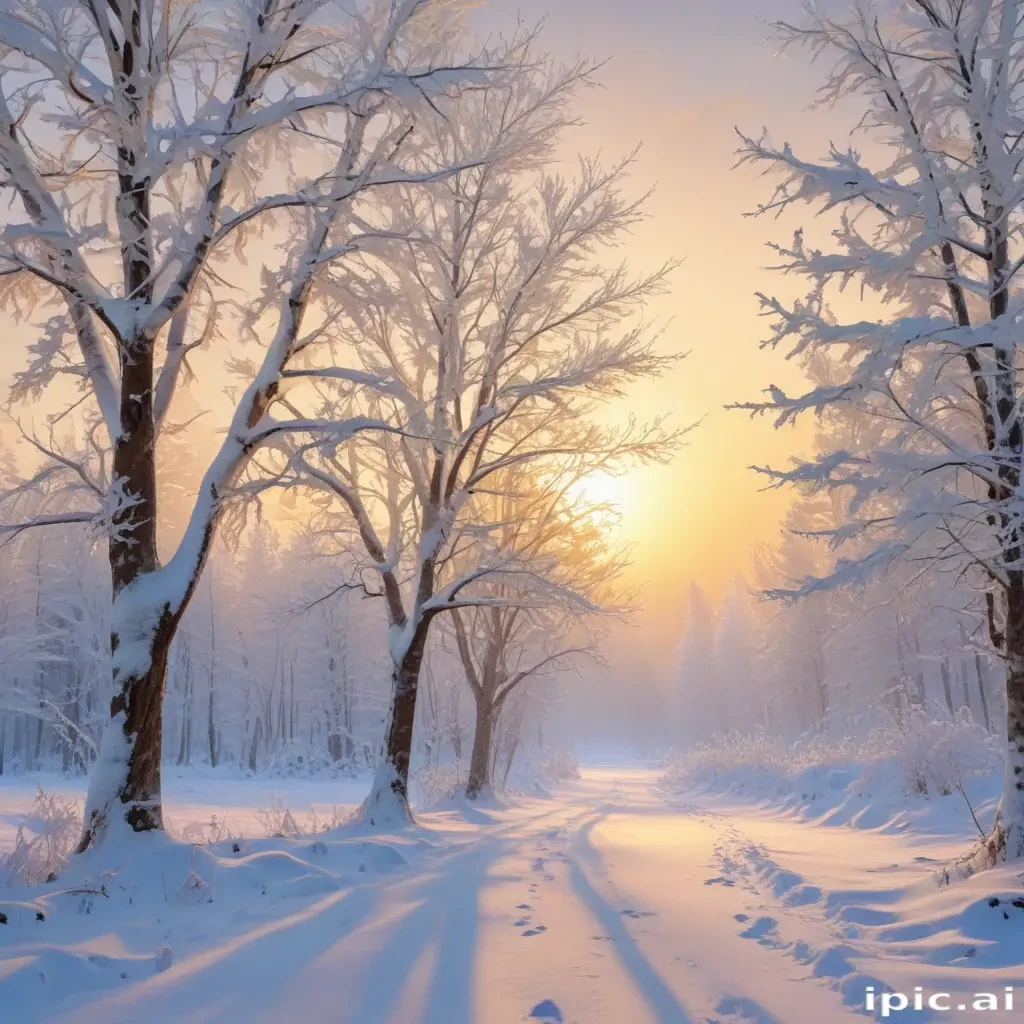 winter zoom background