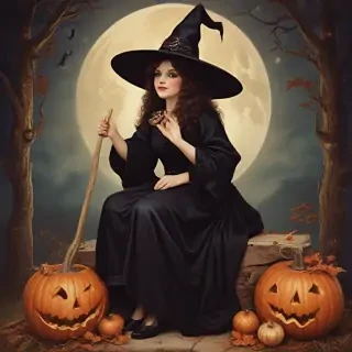 vintage witch images