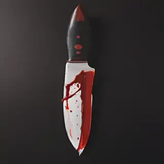 bloody knife aesthetic