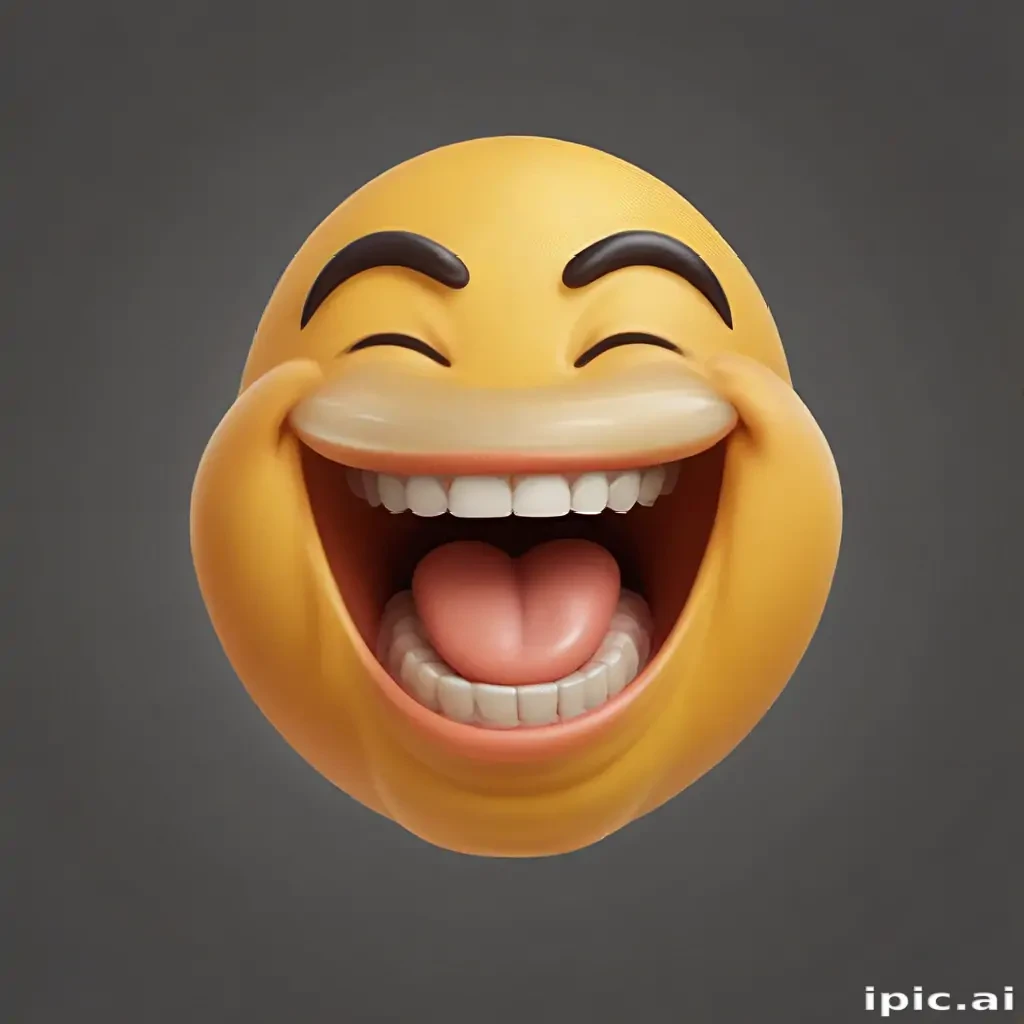 transparent laughing emoji