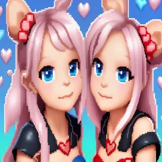 pixel hearts png