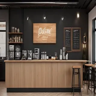 coffee shop mockup