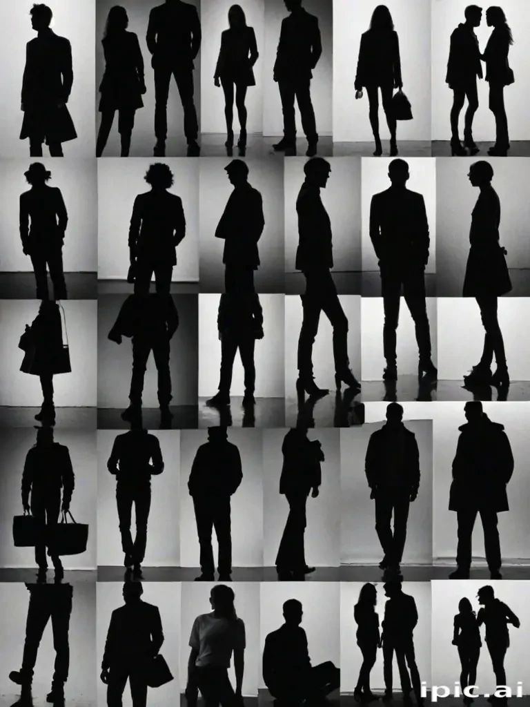 people silhouettes