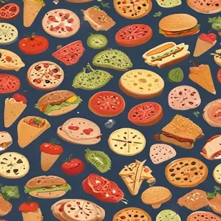 animated food