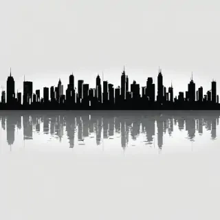 city silhouette png
