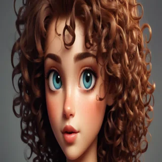 cartoon characters with curly hair