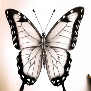 picture of a butterfly drawing
