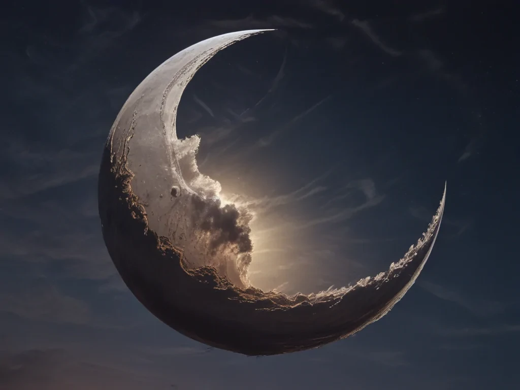 aesthetic crescent moon