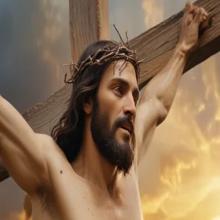 picture of jesus on cross