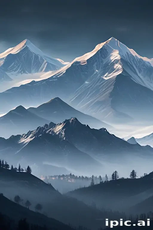 transparent mountains