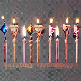 happy birthday transparent background