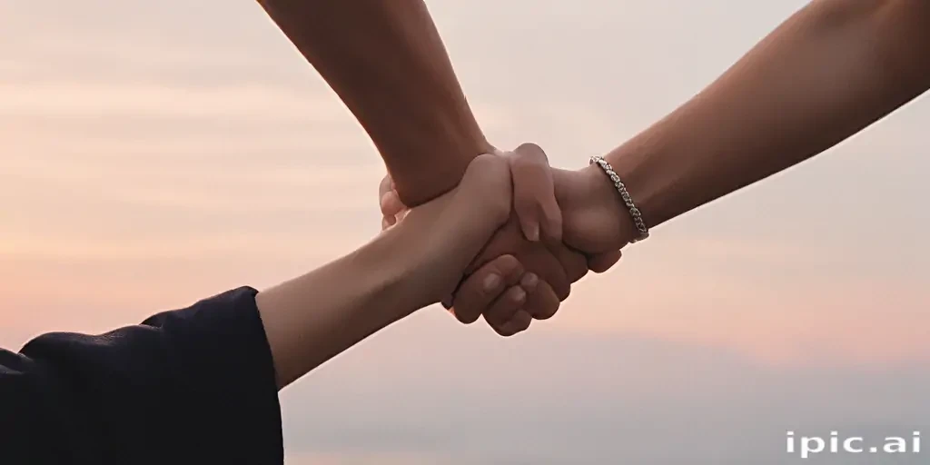 couple holding hands aesthetic