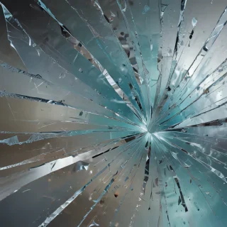 broken glass overlay