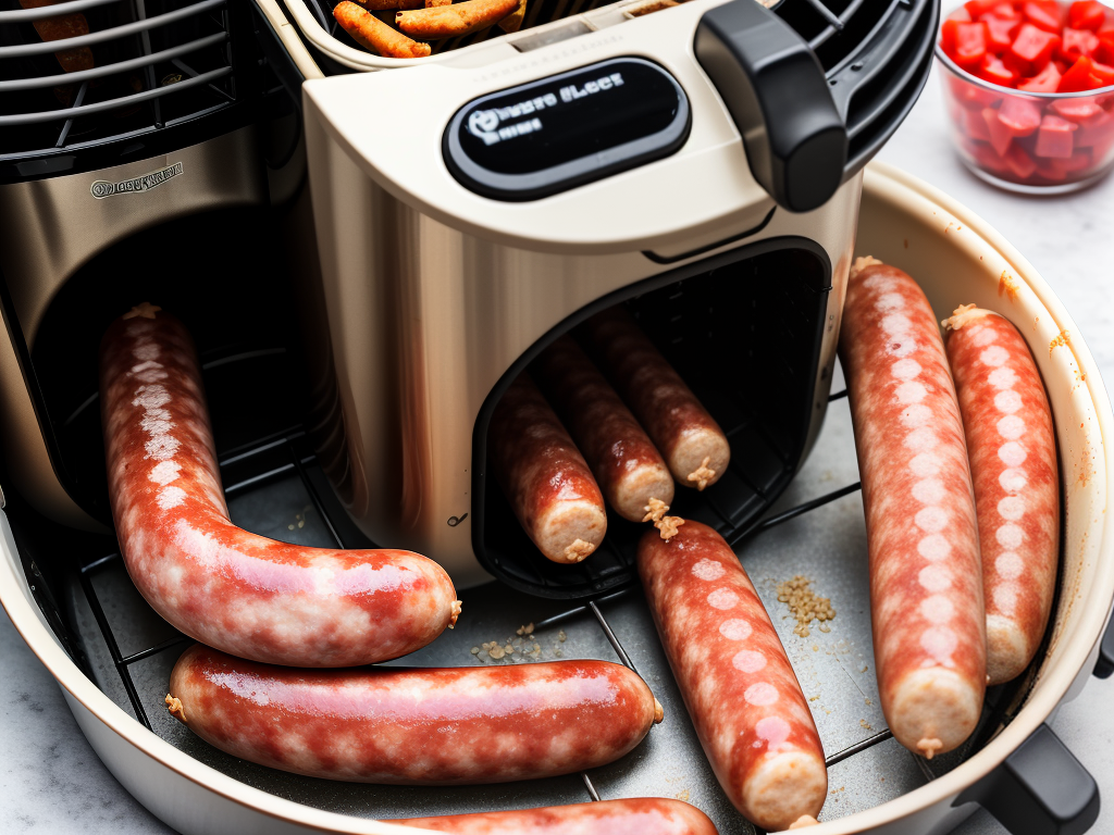 how to cook frozen sausage in air fryer
