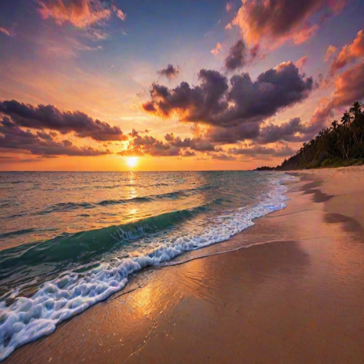 sunset wallpaper beach