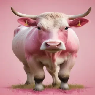 pink cow wallpaper