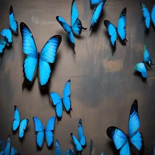 blue butterfly background