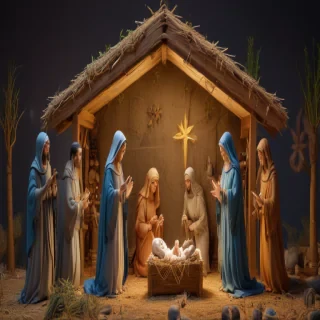 free christmas nativity scene