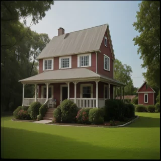 background of the house