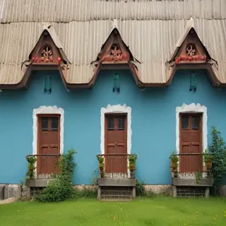background of the house