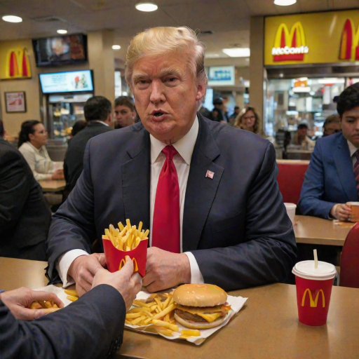 donald trump at mcdonalds