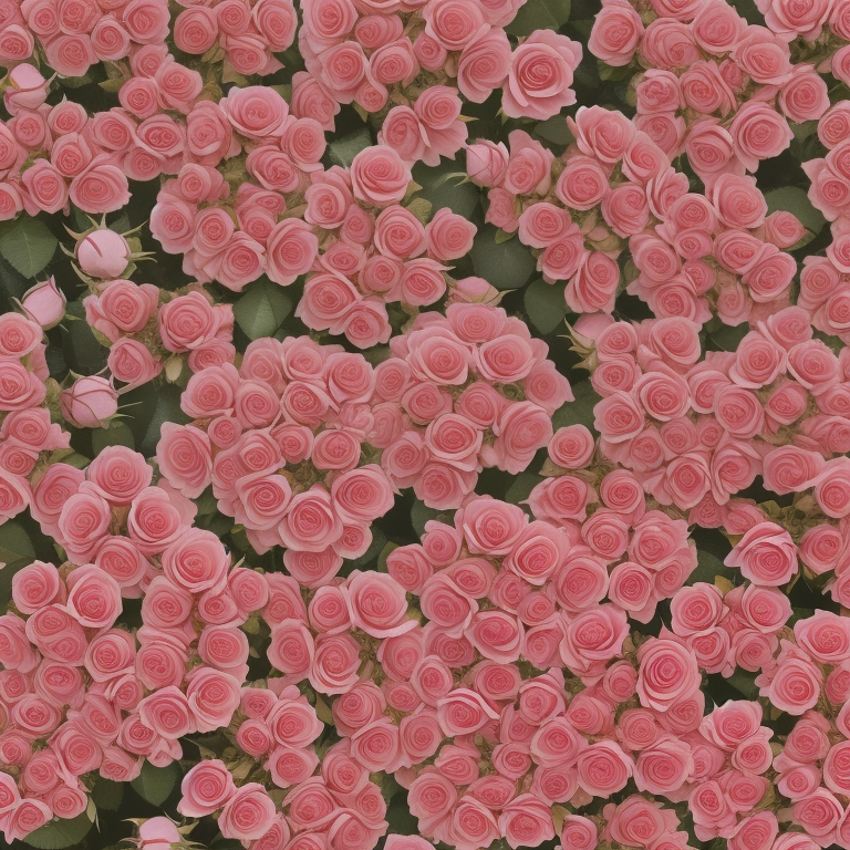A Beautiful Display of Delicate Pink Roses in Full Bloom Surrounding ...