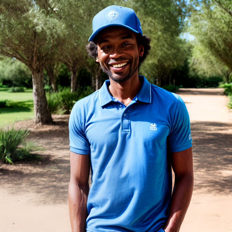 aeta tour guid in blue polo shirt smiling welcoming guests