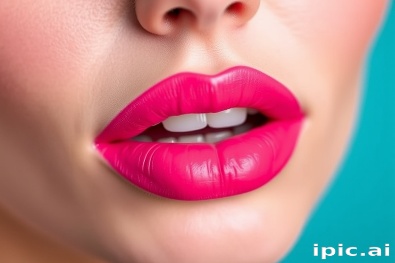 Neon pink lip mousse with a soft matte finish, named "Bubblegum Pop," providing intense color payoff with a lightweight, airy texture
