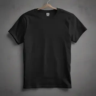 black tee shirt mockup