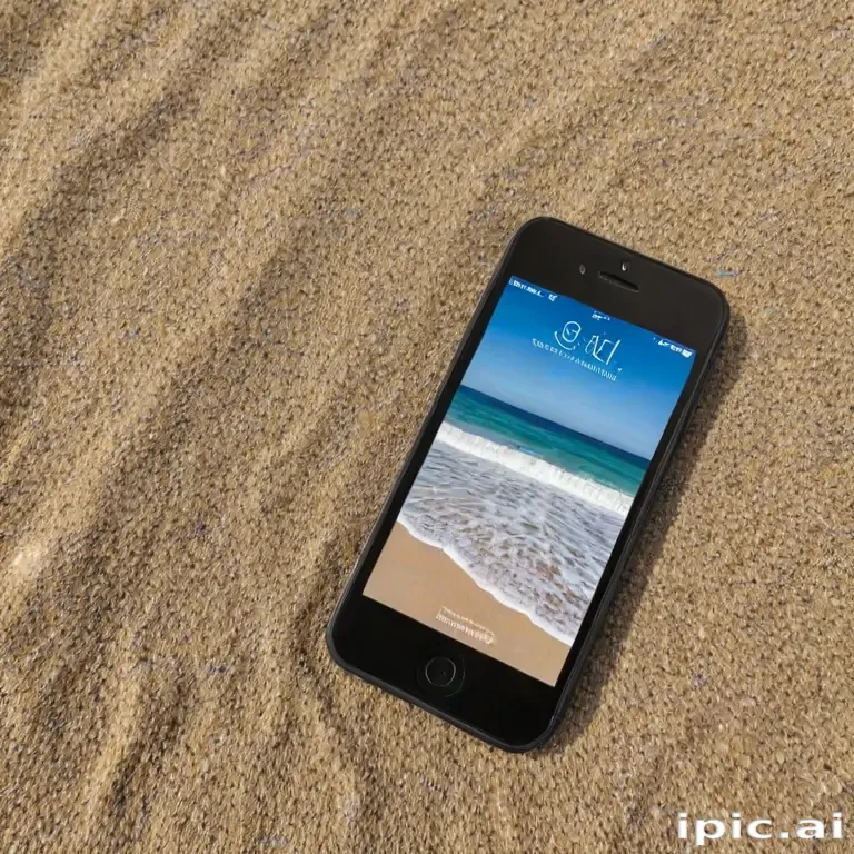 iphone beach