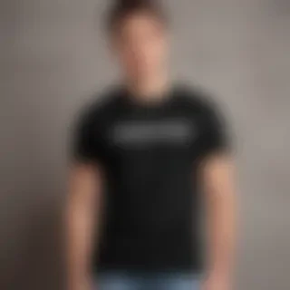 black tee shirt mockup
