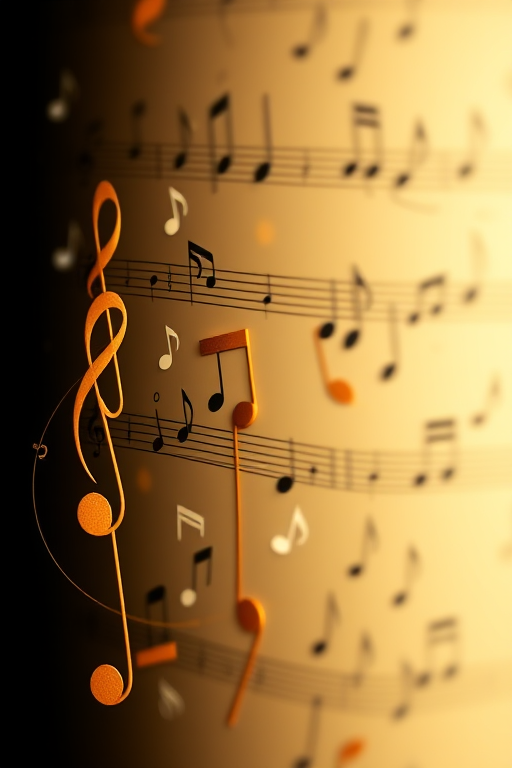 notes music background