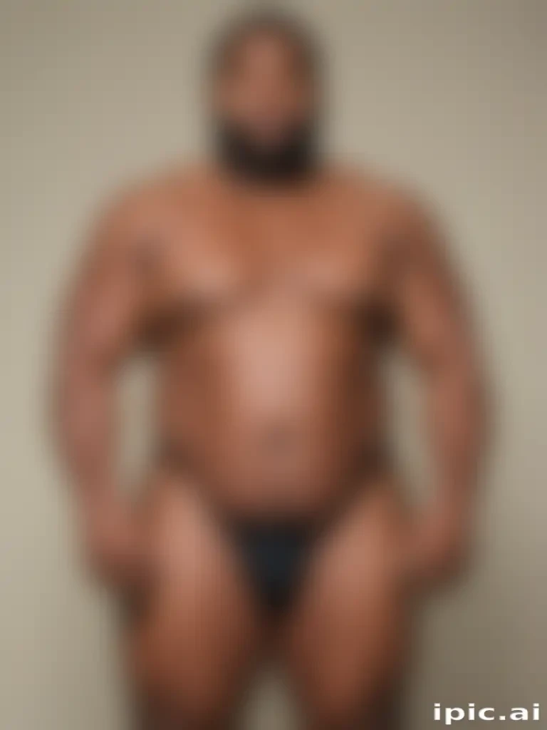 black fat man