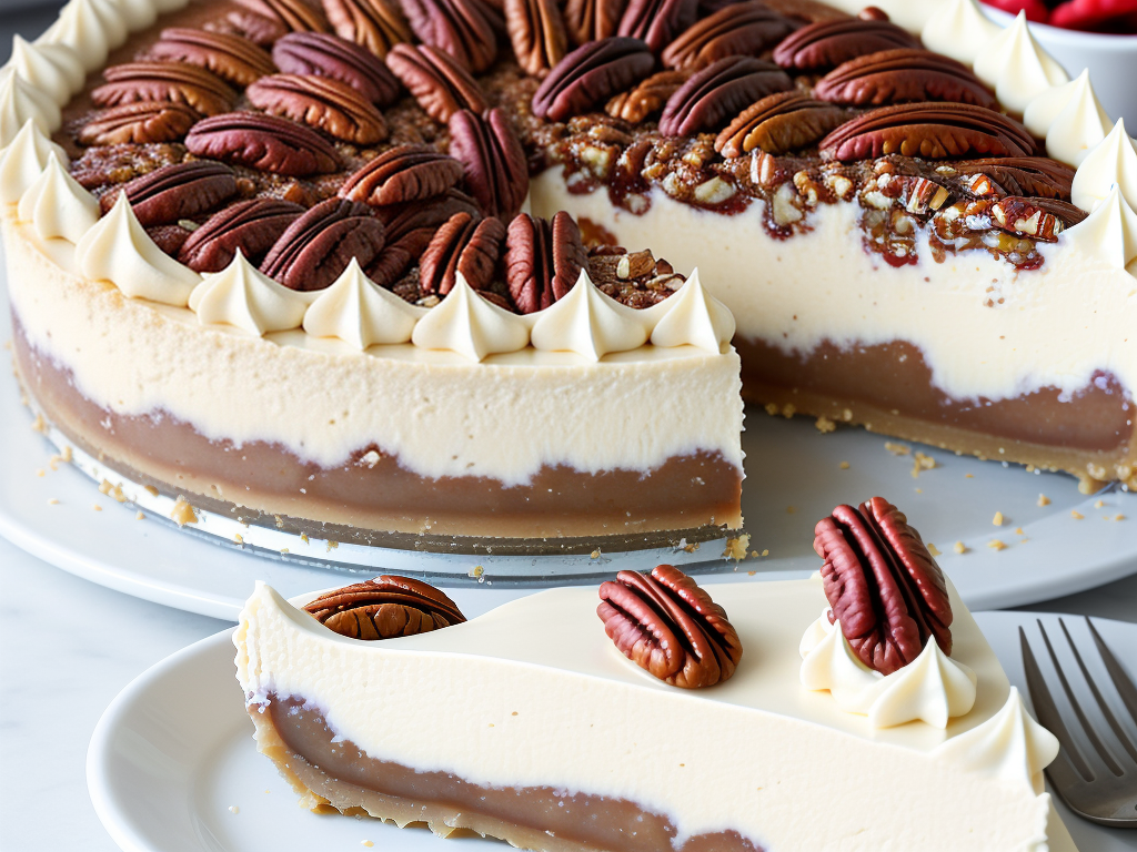 no bake pecan pie cheesecake