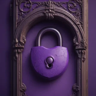 purple lock screen