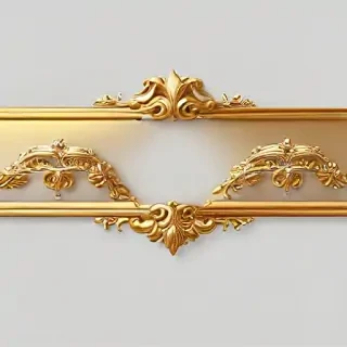gold border transparent