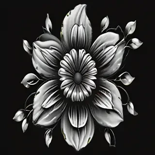 black flower png
