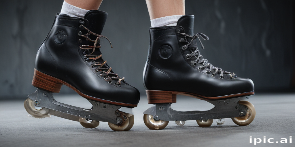 Stylish Black Ice Skates with Classic Design and Modern Features