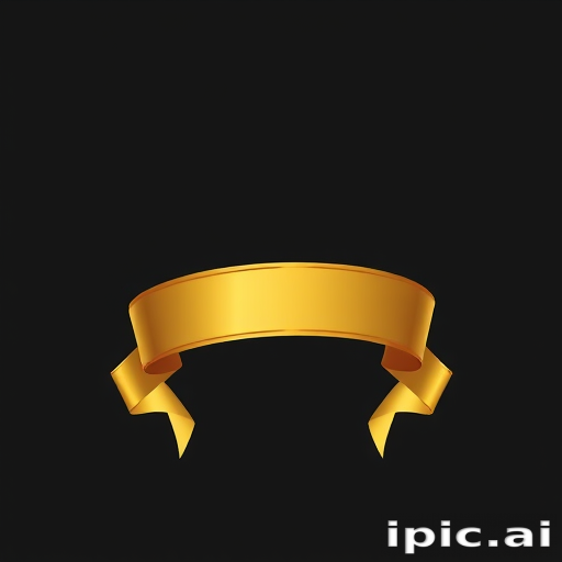 gold ribbon clipart