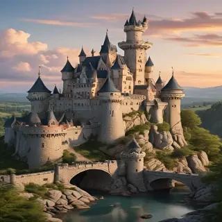 cartoon of castle