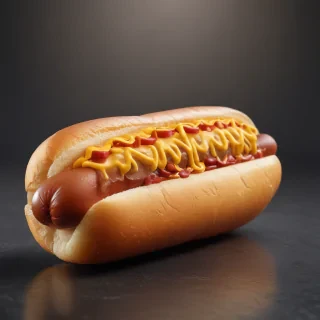 transparent hot dog