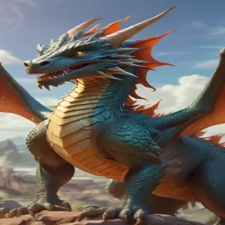 cartoon of a dragon