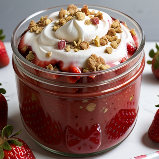 how to make strawberry crunch topping