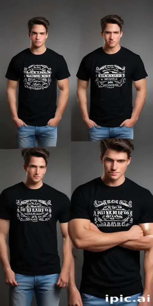 black t shirt mockup